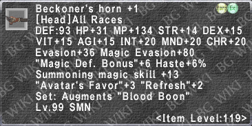 Beckoner's Horn +1 description.png