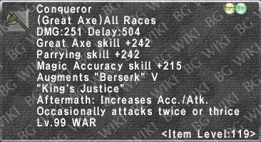 Conqueror (Level 119) description.png